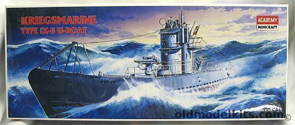Academy 1/150 U-Boat Type IX-B Submarine - Static or Motorized, 1442 plastic model kit
